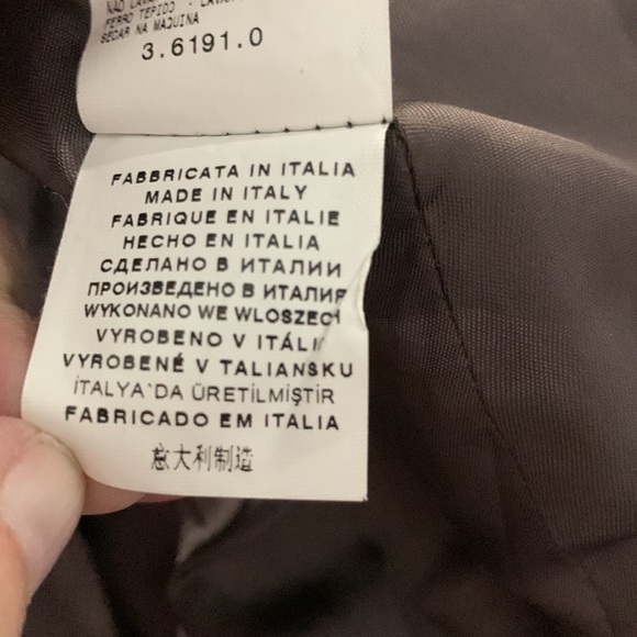 Benetton Brown Military Jacket Size 40/ US 4 - Picture 8 of 9